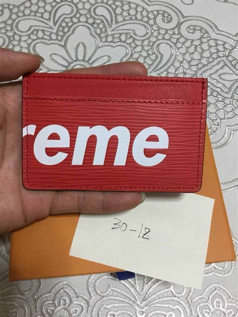 replica lv supreme cardholder|supreme x Louis Vuitton wallet.